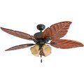 Honeywell Ceiling Fans Royal Palm, 52 in. Ceiling Fan with Light, Bronze 50503-40